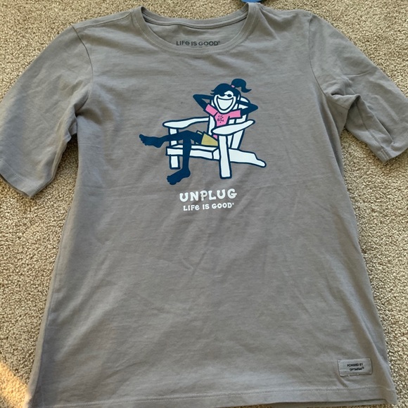 Life is Good grey women’s t-shirt - Picture 4 of 4